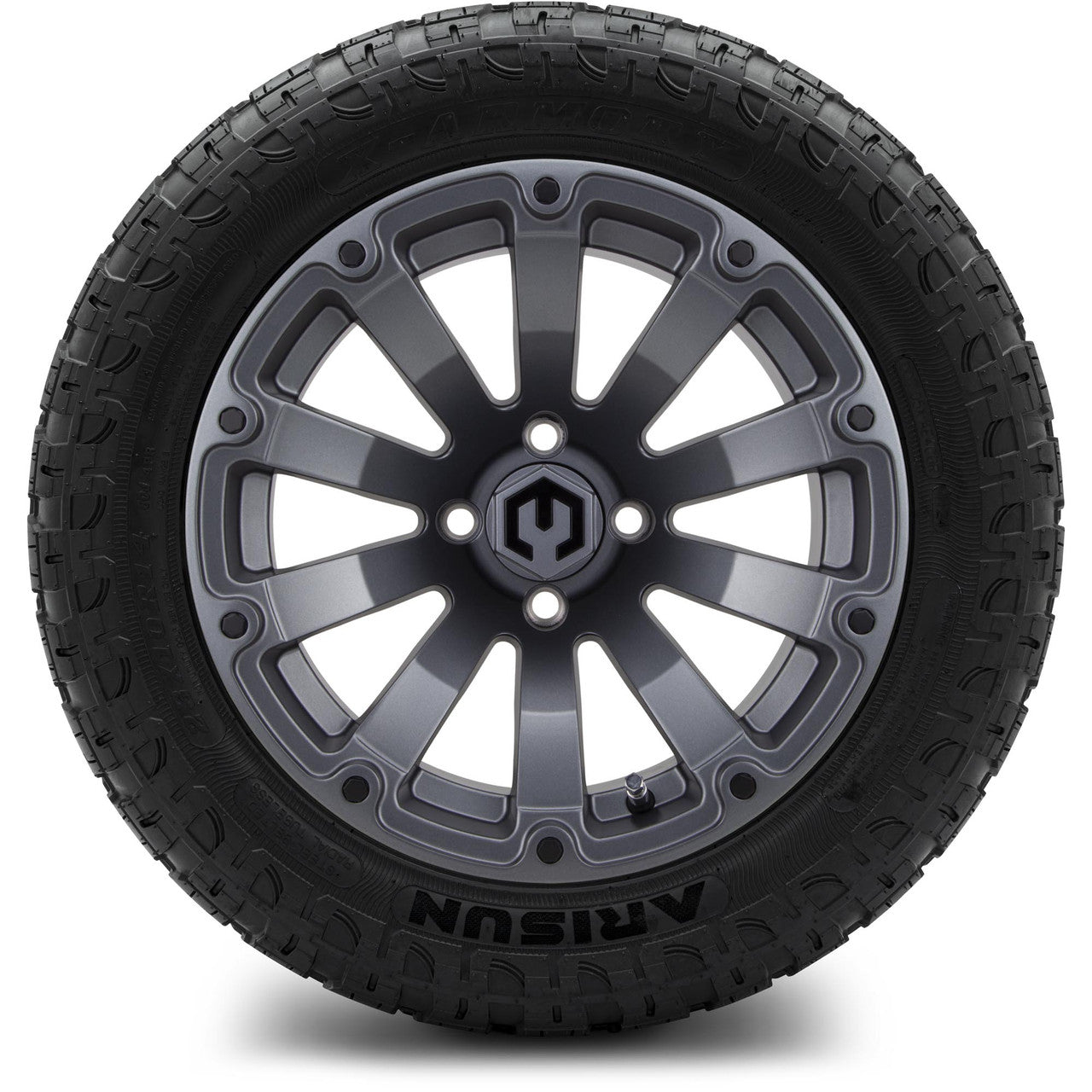 MODZ® 14" Bomber Matte Gunmetal Wheels & Off-Road Tires Combo