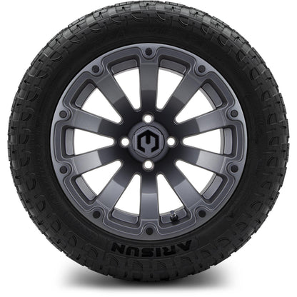 MODZ® 14" Bomber Matte Gunmetal Wheels & Off-Road Tires Combo