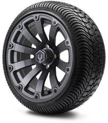 MODZ® 14" Bomber Matte Gunmetal Wheels & Street Tires Combo