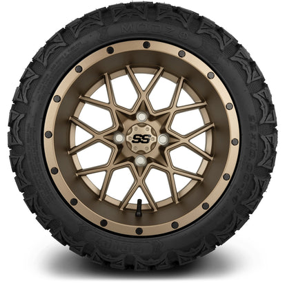 MODZ® 14" Vortex Matte Bronze Wheels & Off-Road Tires Combo
