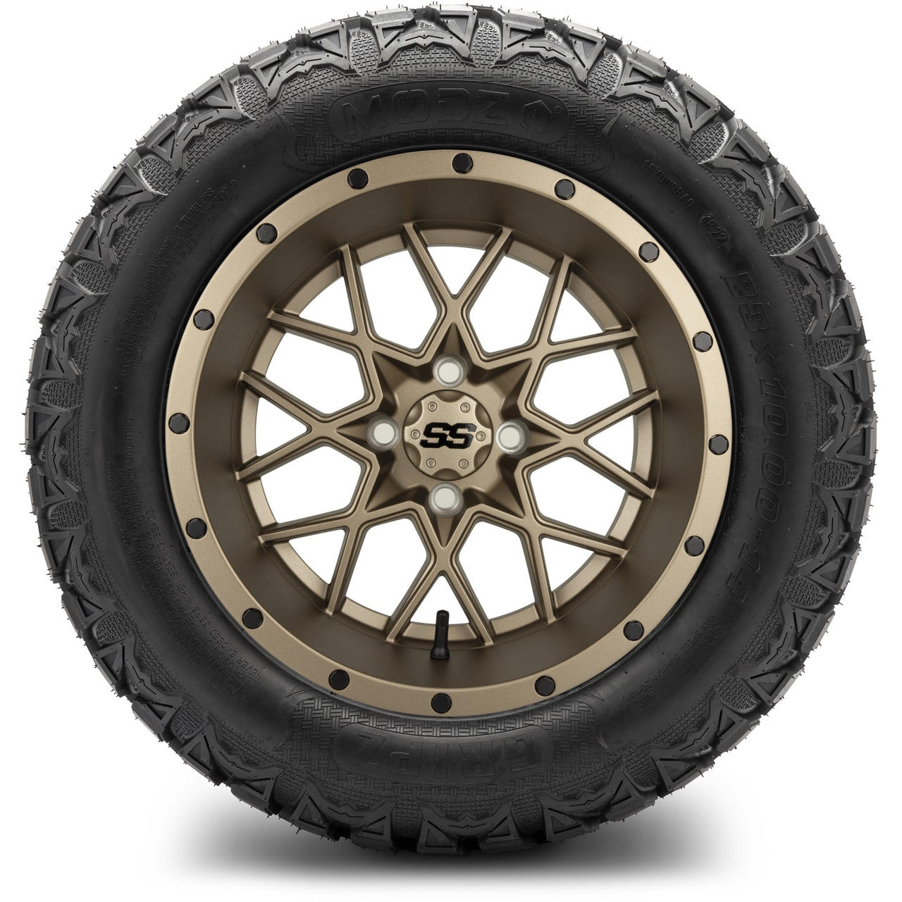 MODZ® 14" Vortex Matte Bronze Wheels & Off-Road Tires Combo