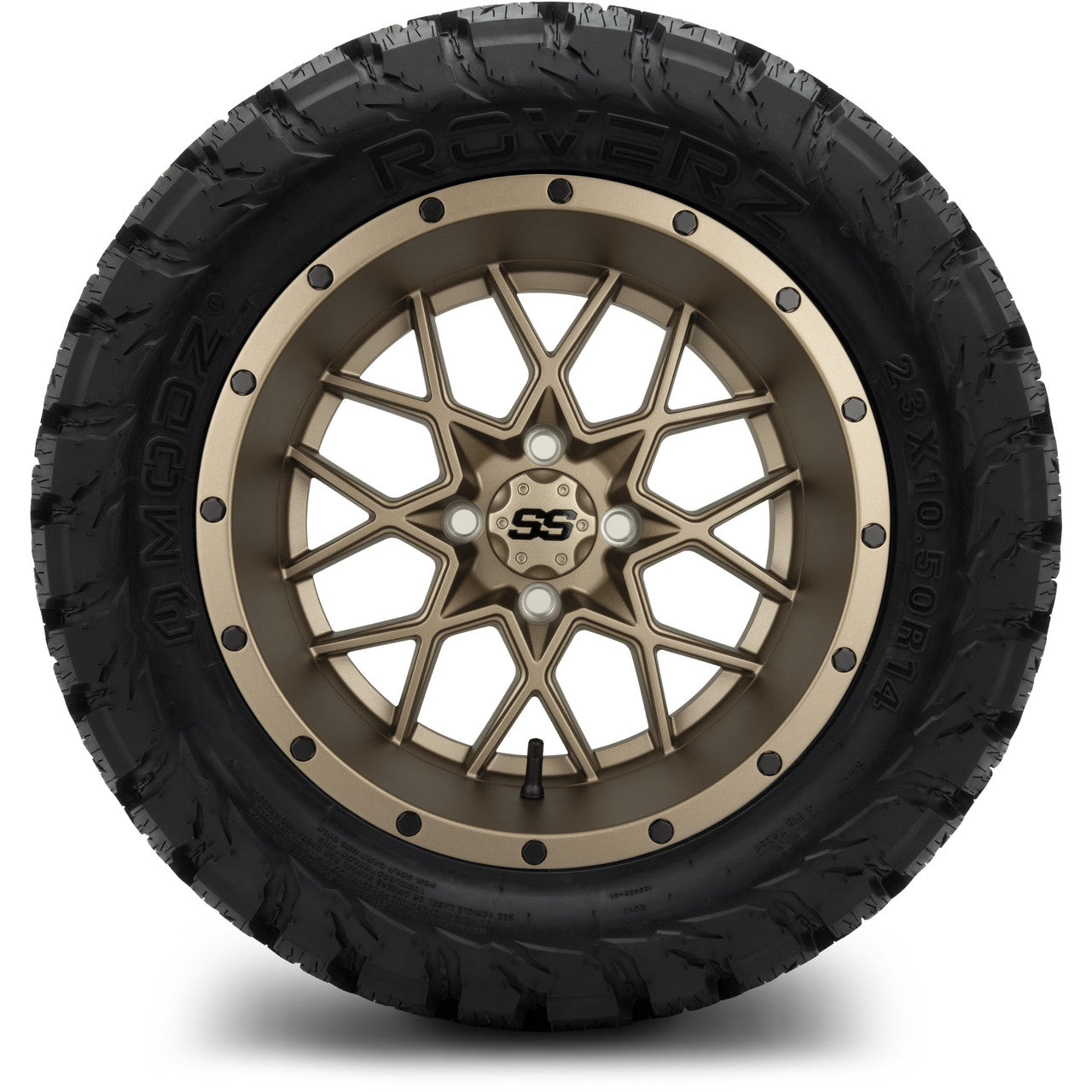 MODZ® 14" Vortex Matte Bronze Wheels & Off-Road Tires Combo