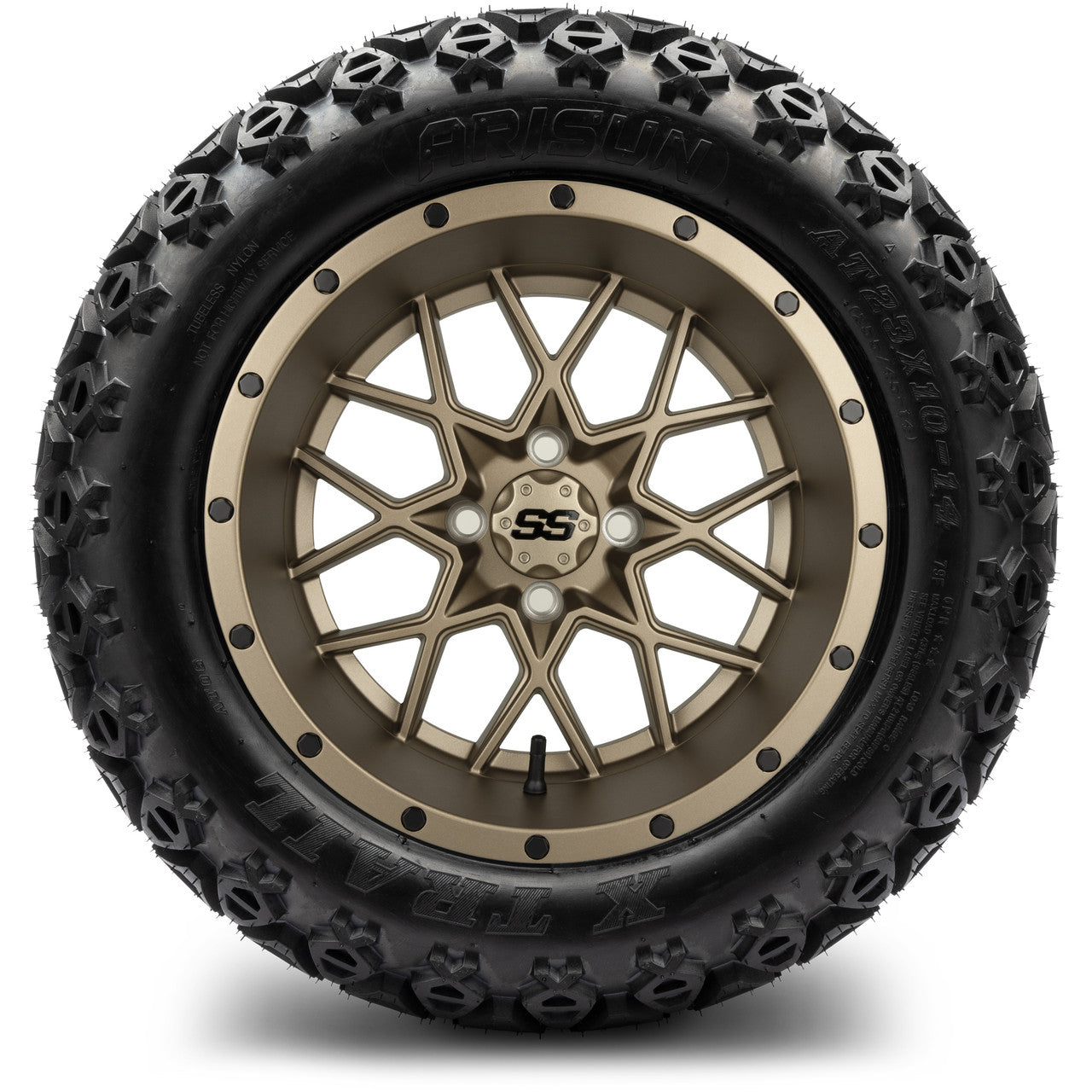 MODZ® 14" Vortex Matte Bronze Wheels & Off-Road Tires Combo