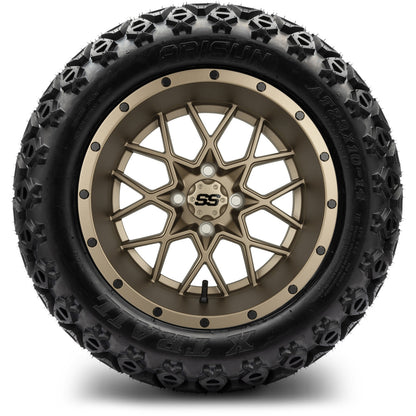 MODZ® 14" Vortex Matte Bronze Wheels & Off-Road Tires Combo
