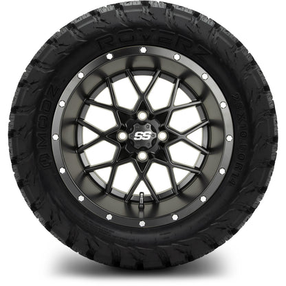 MODZ® 14" Vortex Matte Black Wheels & Off-Road Tires Combo