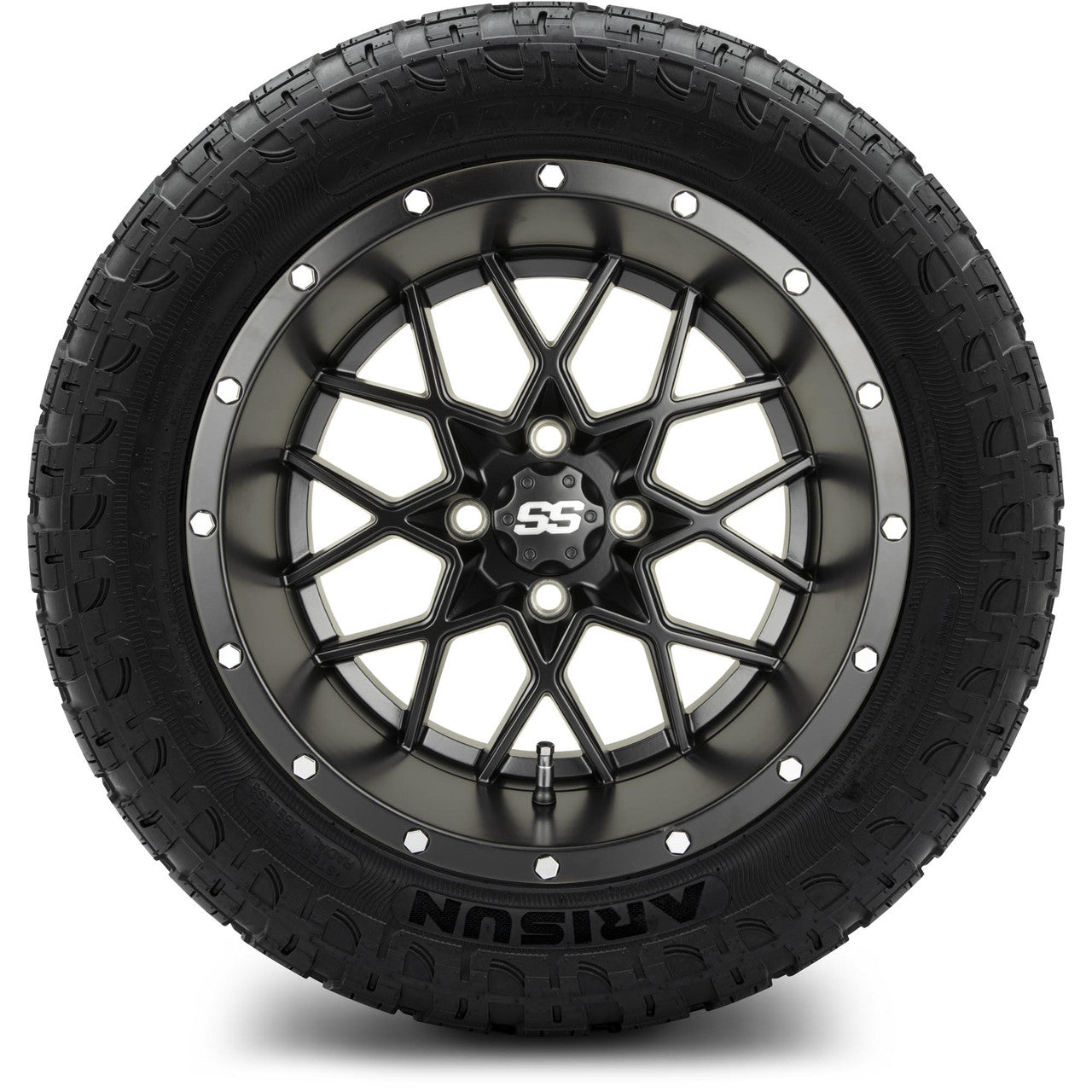 MODZ® 14" Vortex Matte Black Wheels & Off-Road Tires Combo