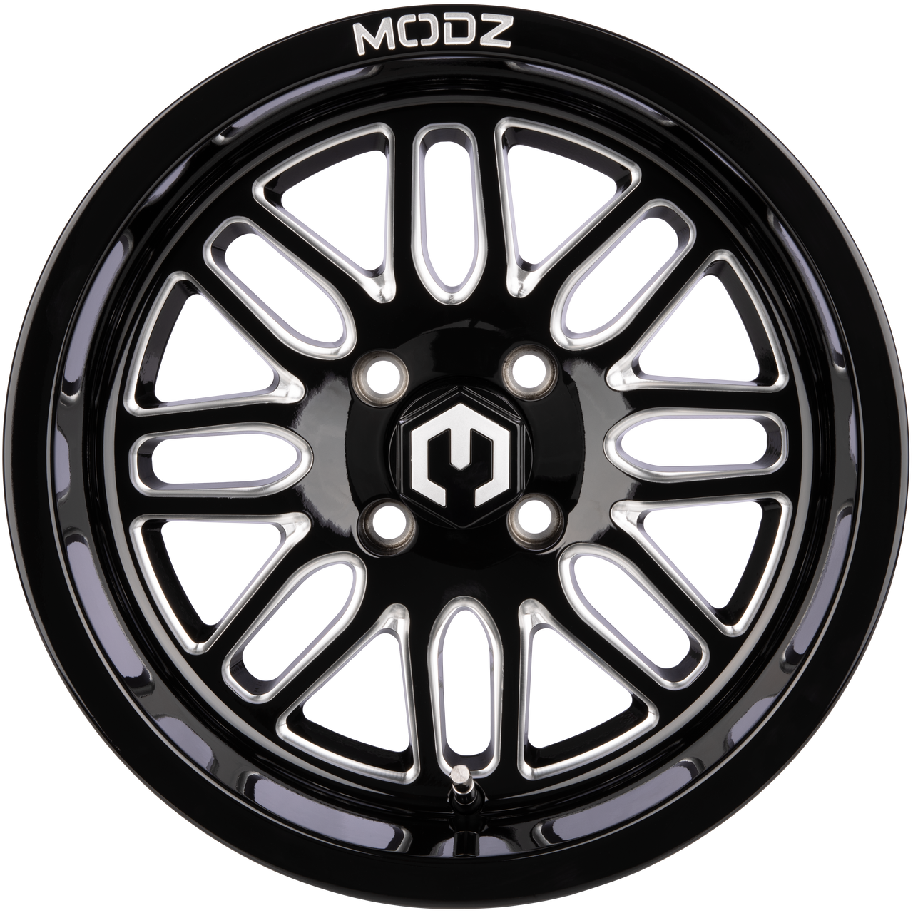 MODZ® Mayhem Glossy Black 14" Golf Cart Wheel