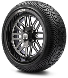 MODZ® 14" Mayhem Glossy Black with Ball Mill Wheels & Street Tires Combo