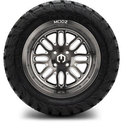 MODZ® 14" Mayhem Brushed Gunmetal with Ball Mill Wheels & Off-Road Tires Combo