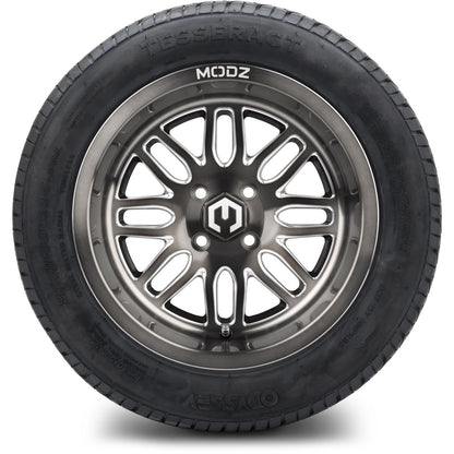 MODZ® 14" Mayhem Brushed Gunmetal with Ball Mill Wheels & Street Tires Combo