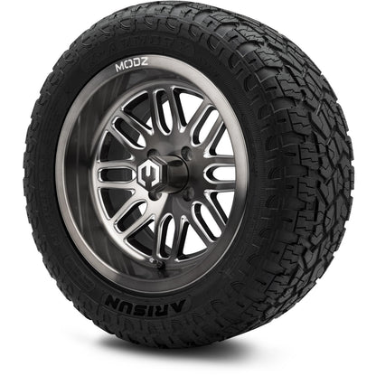 MODZ® 14" Mayhem Brushed Gunmetal with Ball Mill Wheels & Off-Road Tires Combo