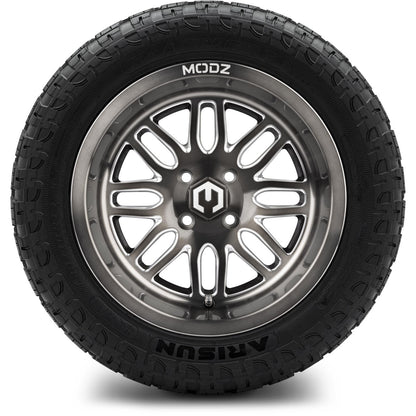 MODZ® 14" Mayhem Brushed Gunmetal with Ball Mill Wheels & Off-Road Tires Combo