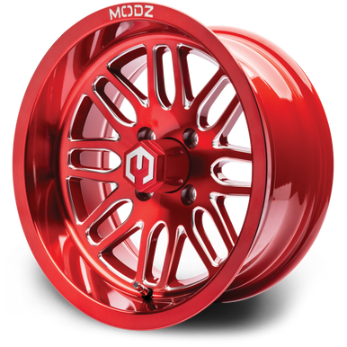 MODZ® Mayhem Red 14" Golf Cart Wheel