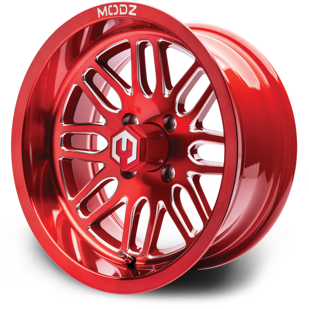 MODZ® Mayhem Red 14" Golf Cart Wheel