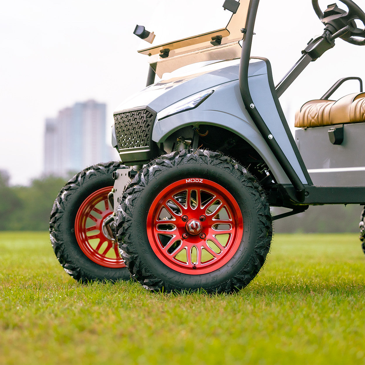 MODZ® Mayhem Red 14" Golf Cart Wheel