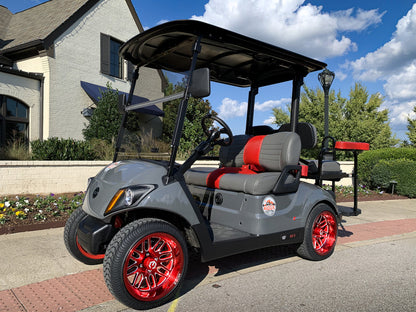 MODZ® 14" Mayhem Brushed Red with Ball Mill Wheels & Street Tires Combo