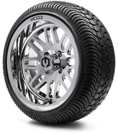 MODZ® 14" Mayhem Chrome Wheels & Street Tires Combo
