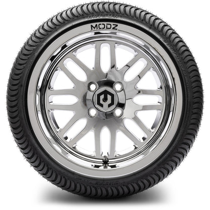 MODZ® 14" Mayhem Chrome Wheels & Street Tires Combo
