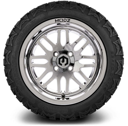 MODZ® 14" Mayhem Chrome Wheels & Off-Road Tires Combo
