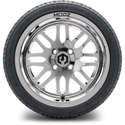 MODZ® 14" Mayhem Chrome Wheels & Street Tires Combo