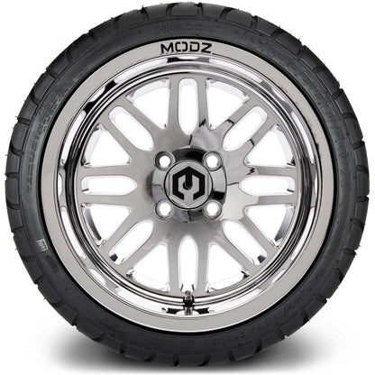 MODZ® 14" Mayhem Chrome Wheels & Street Tires Combo