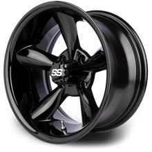 MODZ® God Father Glossy Black 14" Golf Cart Wheel