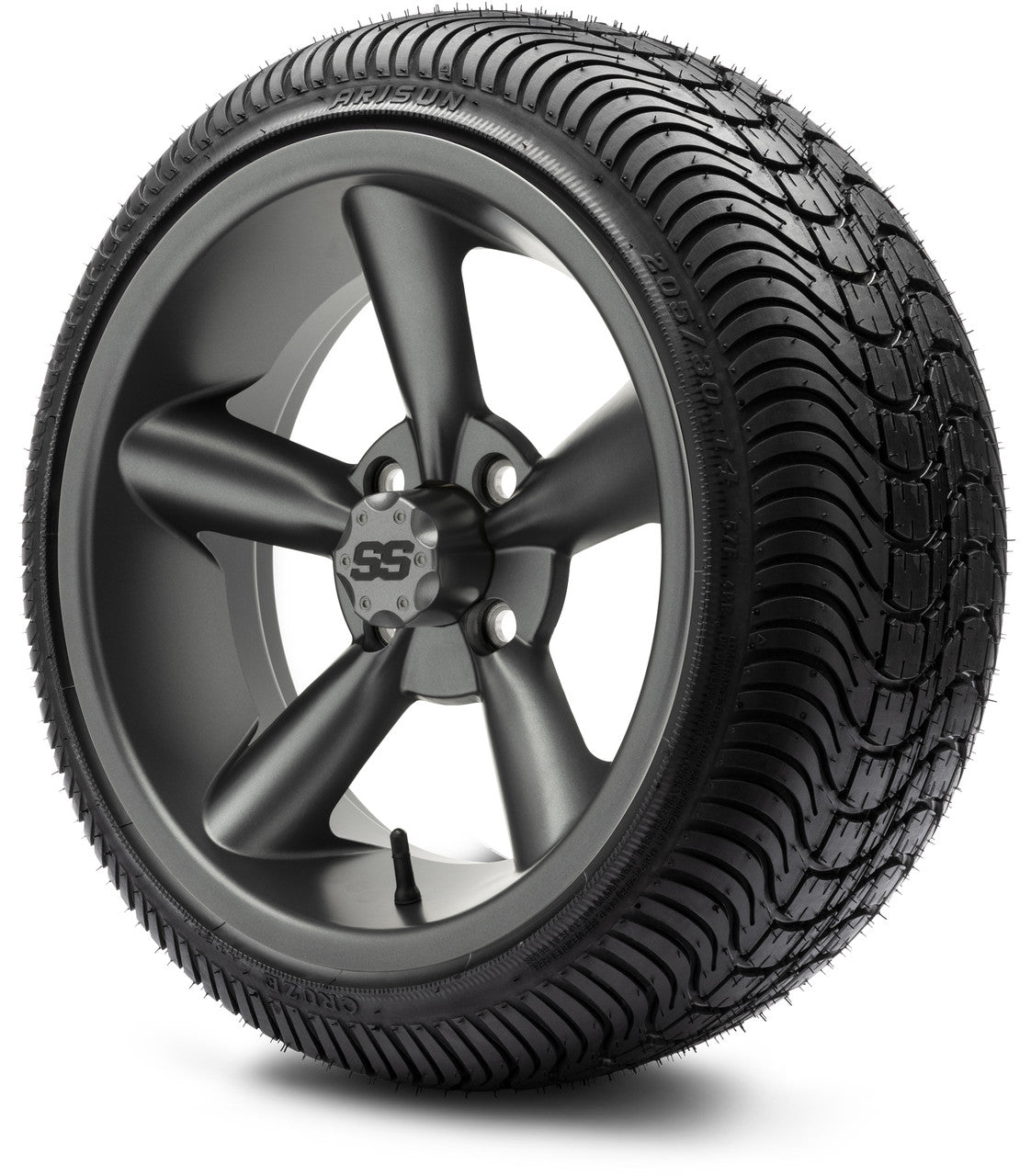 MODZ® 14" Godfather Gunmetal Wheels & Street Tires Combo