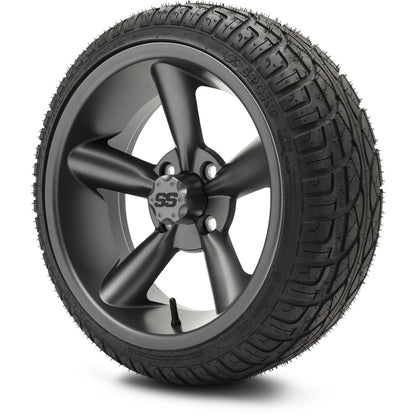 MODZ® 14" Godfather Gunmetal Wheels & Street Tires Combo