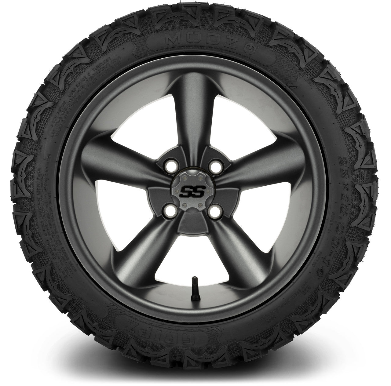 MODZ® 14" Godfather Gunmetal Wheels & Off-Road Tires Combo