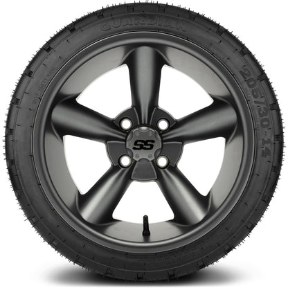 MODZ® 14" Godfather Gunmetal Wheels & Street Tires Combo