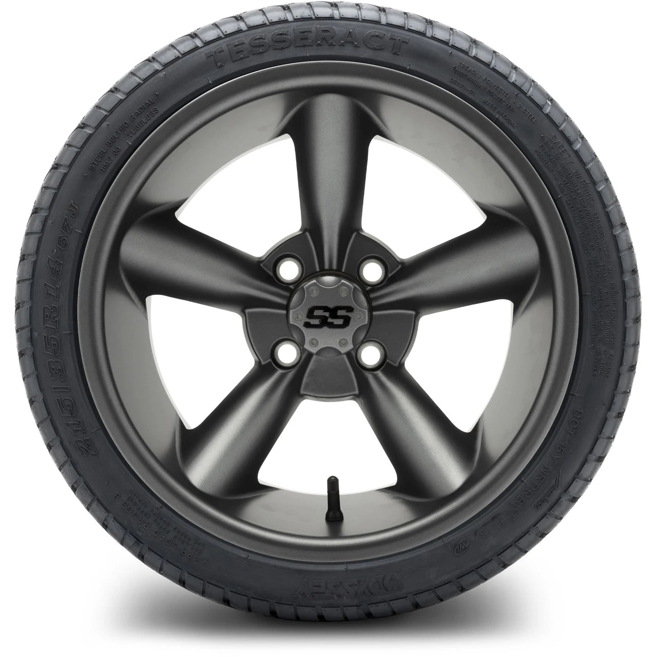 MODZ® 14" Godfather Gunmetal Wheels & Street Tires Combo