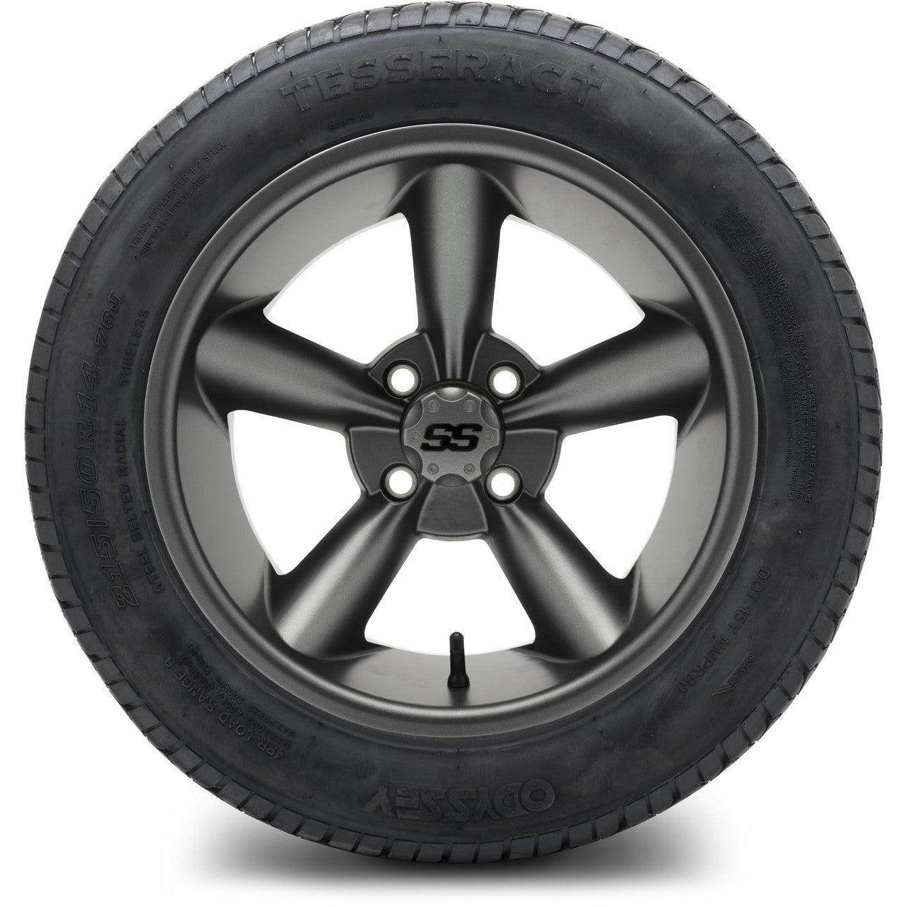 MODZ® 14" Godfather Gunmetal Wheels & Street Tires Combo