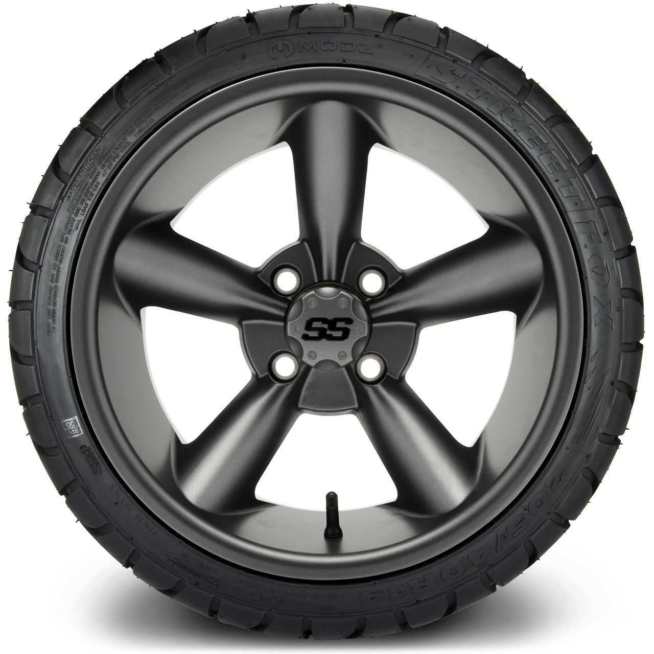 MODZ® 14" Godfather Gunmetal Wheels & Street Tires Combo