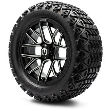 MODZ® 14" Matrix Glossy Black Ball Mill Wheels & Off-Road Tires Combo