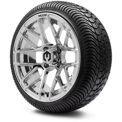 MODZ® 14" Matrix Chrome Wheels & Street Tires Combo
