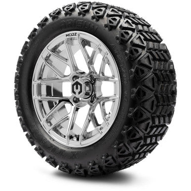 MODZ® 14" Matrix Chrome Wheels & Off-Road Tires Combo