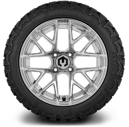 MODZ® 14" Matrix Chrome Wheels & Off-Road Tires Combo