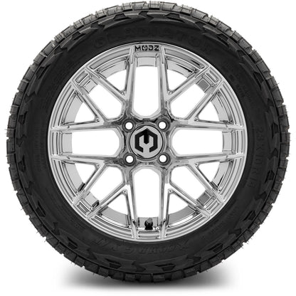 MODZ® 14" Matrix Chrome Wheels & Off-Road Tires Combo