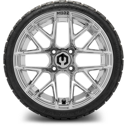 MODZ® 14" Matrix Chrome Wheels & Off-Road Tires Combo