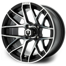 MODZ® Matrix Machine Black 14" Golf Cart Wheel