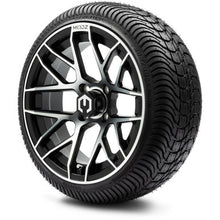 MODZ® 14" Matrix Machined Black Wheels & Street Tires Combo