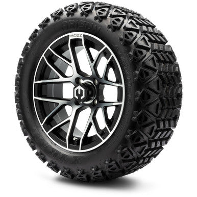 MODZ® 14" Matrix Machined Black Wheels & Off-Road Tires Combo