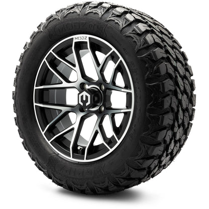 MODZ® 14" Matrix Machined Black Wheels & Off-Road Tires Combo