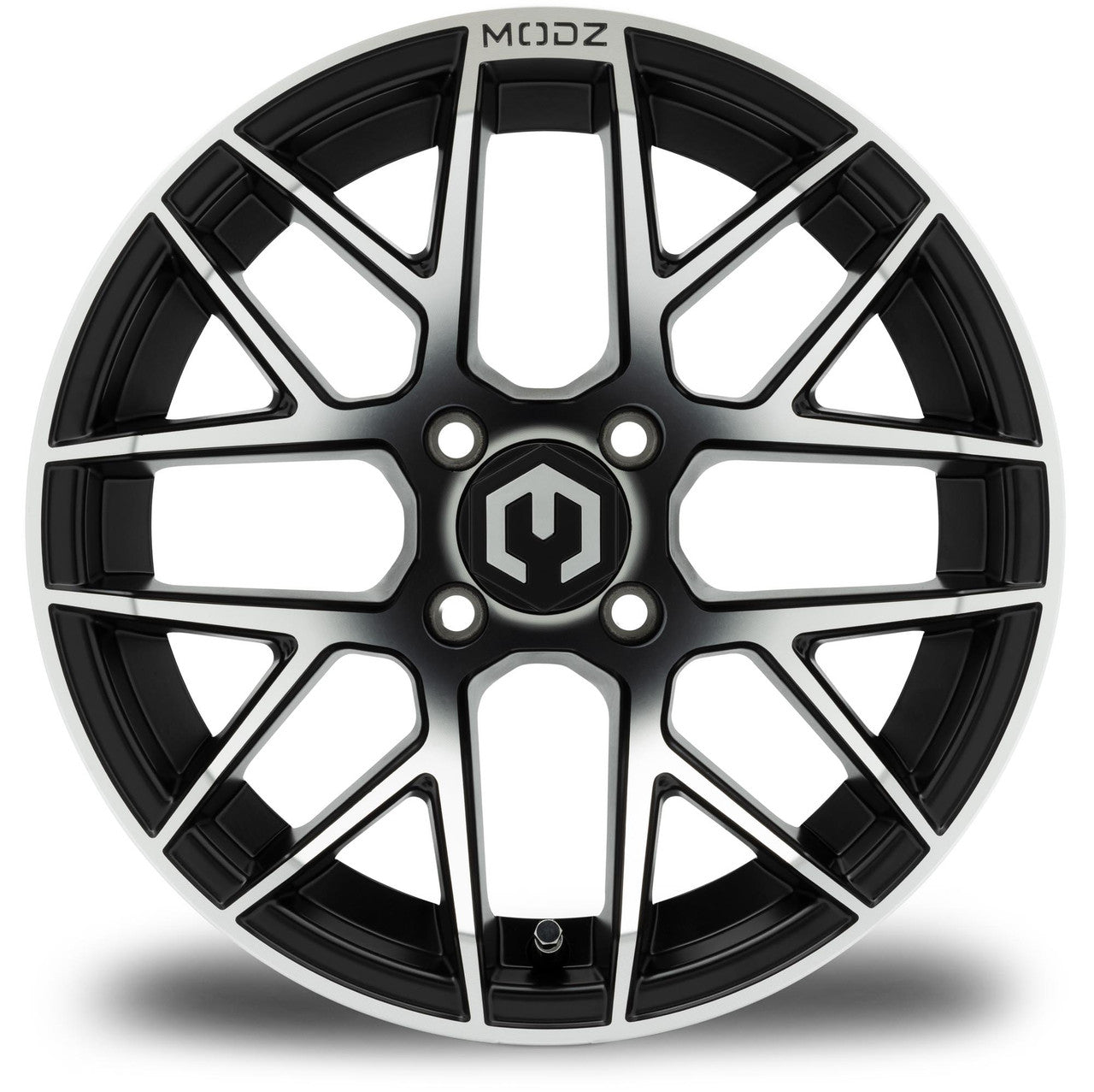 MODZ® Matrix Machine Black 14" Golf Cart Wheel
