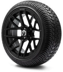MODZ® 14" Matrix Matte Black Wheels & Street Tires Combo