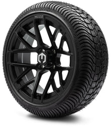MODZ® 14" Matrix Matte Black Wheels & Street Tires Combo