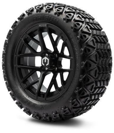 MODZ® 14" Matrix Matte Black Wheels & Off-Road Tires Combo