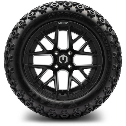 MODZ® 14" Matrix Matte Black Wheels & Off-Road Tires Combo