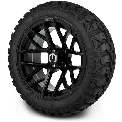 MODZ® 14" Matrix Matte Black Wheels & Off-Road Tires Combo