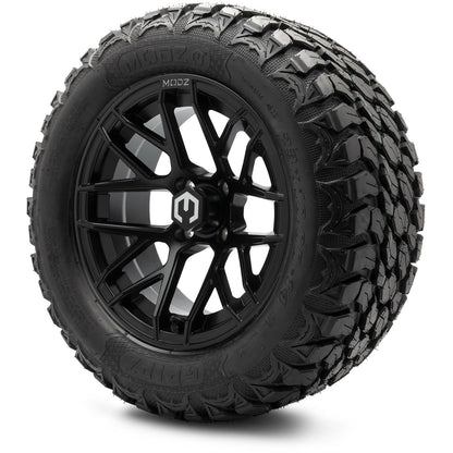 MODZ® 14" Matrix Matte Black Wheels & Off-Road Tires Combo